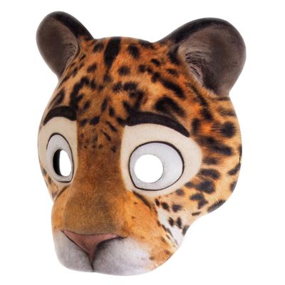 BESPORTBLE Leopard Half Face Animal Mask for Halloween Carnival Party Unique Dress Up Cosplay Accessory for Costume and Masquerade Events
