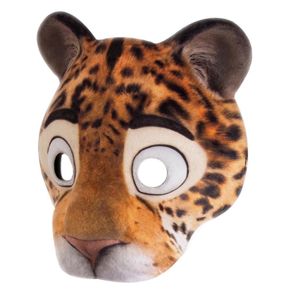 BESPORTBLE Leopard Half Face Animal Mask for Halloween Carnival Party Unique Dress Up Cosplay Accessory for Costume and Masquerade Events
