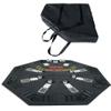 WonderCrestPrime 48-Inch Folding Poker Table Top, Octagon Casino Layout with Cup Holders and Chip Racks, Black view 2