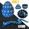 GemmiCho 3D Printed Dragon Egg Glow in The Dark, 12" 3D Printer Dragon Toys for Kids, 3D Dragon for Stress Relief, Dragon Egg Figurines Fidget Toys for Boys Kids Teen 5-7 4-6 8-12 view 2