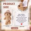 4pcs Mini Plush Bear in Box, Handmade Positive Little Bear with Encouragement Card Inspirational Support Pocket Hug Toy for Friends Family Coworkers Gift view 2