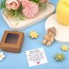 4pcs Mini Plush Bear in Box, Handmade Positive Little Bear with Encouragement Card Inspirational Support Pocket Hug Toy for Friends Family Coworkers Gift view 4