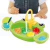Children Play Sink Toys, Coordination, Role Play for Boys and Girls, Frog Green view 4
