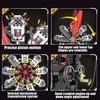 Aircraft Engine Building Model Kit That Runs,Mini 9-Cylinder Star Shaped Aircraft Engine Model Kit,Visible Engine with Motor & LED,Science STEM Toy,Aerospace MOC Engineering Set for Adults(1100PCS) view 2