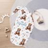 Custom Newborn Swaddle Blankets Hat Watercolor Teddy Bear Sets Soft Baby Receiving Blanket Swaddle Sack for Baby Shower Infant Boy Girl Gift view 2