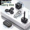 5PCS Fidget Toys Set for Kids Adults, Easter Basket Stuffers for Teen with Fidget Chain, Infinity Cube, Fidget Slider, 2 in 1 Hammer Spinner, Metal Tri Spinner, Stress Relief Office Birthday Gift view 3