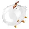Abaodam Transparent Piggy Bank for Cute Pig Design Clear Money Box for Boys and Educational Coin Saving Jar to Foster Budgeting Skills and Fun Financial Habits view 1