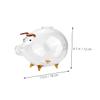 Abaodam Transparent Piggy Bank for Cute Pig Design Clear Money Box for Boys and Educational Coin Saving Jar to Foster Budgeting Skills and Fun Financial Habits view 2