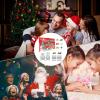 Christmas Electric Train Set | Toy Decoration for Around Christmas Tree - Electric Locomotive Train Model Track with Lights Sound - for Toddler Kids Boys Family Holiday view 4