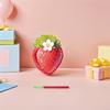 BESPORTBLE Red Strawberry Party Game with Stick and Mask Cardboard Crepe Paper Design Simple to Fill Hang for Summer Fruit Theme Birthday Decorations and Strawberry Party Favors view 4