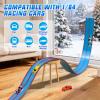 Sunrad 15Ft Flexible Race Car Track Toys for Kids with 4 Car & Suction Cups, Flex Tracks Starter Set Compatible with 1:64 Diecast Cars Portable Rolls Up DIY Racetrack, Gift for Boys Girls Age 3-5 4-8+ view 4