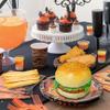 1 Set Realistic Play Food, Artificial Plastic Food Includes Hamburger, Fried Chicken, French Fries for Halloween Decorations, Display Props view 3