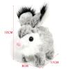 JunZheHub Bunny Toy Rabbit Interactive Electronic Pet with Sounds and Movements for Preschool, Gray White view 2