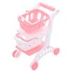 Uonlytech 8pcs Mini Grocery Cart Plastic Small Supermarket Handcart for Indoor Outdoor Pretend Play Roleplaying and Social Interaction view 1