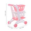 Uonlytech 8pcs Mini Grocery Cart Plastic Small Supermarket Handcart for Indoor Outdoor Pretend Play Roleplaying and Social Interaction view 2