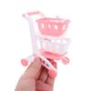 Uonlytech 8pcs Mini Grocery Cart Plastic Small Supermarket Handcart for Indoor Outdoor Pretend Play Roleplaying and Social Interaction view 4