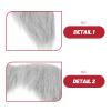 LUOZZY 5pcs Self Adhesive Fake Beard and Eyebrow Set for Cosplay Costume Party Celebrations view 2