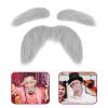 LUOZZY 5pcs Self Adhesive Fake Beard and Eyebrow Set for Cosplay Costume Party Celebrations view 4