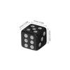 BRIGHTFUFU 100pcs Mini Black Dice with Clear Dots for Tabletop Games Craft Projects Party Use Tiny Game Dice and Math Learning view 2