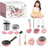 22Pcs Kids Kitchen Set, Food-Grade Stainless Steel Kids Cooking Sets, Real Food Making for Children 7-14 Beginner Cooking Educational Toys view 1