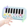 BWNOPQ Toddlers Piano Toy with Rainbow Lights, Portable Travel Piano Keyboard Musical Instrument Learning Toys, Music Interactive Birthday Gift for 3 4 5 Year Old (Blue) view 1