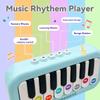 BWNOPQ Toddlers Piano Toy with Rainbow Lights, Portable Travel Piano Keyboard Musical Instrument Learning Toys, Music Interactive Birthday Gift for 3 4 5 Year Old (Blue) view 4
