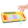 BWNOPQ Toddlers Piano Toy with Rainbow Lights, Portable Travel Piano Keyboard Musical Instrument Learning Toys, Music Interactive Birthday Gift for 3 4 5 Year Old (Yellow) view 1