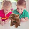 Electronic Toy Dog - 10x17x14cm Walking Interactive Puppy, Realistic Animated Robot Pet, Smart Plush Barking Puppy Doll | Adorable Companion for Kids toddlars Indoor Outdoor Playtime Gift view 2