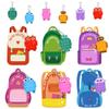 24 Pcs Backpack Valentine Day Cards for Kids, Pop Fidget Keychains Toddler Boys Robot Valentines Gifts Bulk for Kids Class Preschool Girls Valentine s Day Party Favors for Classroom Gift Exchange view 1