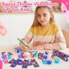 30 Pack Valentines Day Gifts for Kids Classroom - Galaxy Slime Valentines for Kids with Valentine Day Cards for School, Class Valentine's Day Exchange Gifts view 3