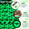 Seenelling 60 Pcs Glow in The Dark Bouncy Balls Dinosaur Rubber High Bouncing Balls for Kids Party Favor Classroom Gifts (Dinosaur, Green) view 3