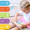 BWNOPQ Toddlers Piano Toy with Rainbow Lights, Portable Travel Piano Keyboard Musical Instrument Learning Toys, Music Interactive Birthday Gift for 3 4 5 Year Old (Pink) view 3