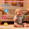 Baby Phone TV Remote Toy Set, Bilingual Play Phones Toy Remote for Baby with Music Light for 6+ Months, Early Learning Baby Toys Gift for 1 Year Old Boys Girls Toddler Infant, English/Spanish, Black view 4
