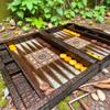 18-Inch Premium Leather Backgammon Set  Vintage Crocodile Pattern Faux Leather Board Game | Luxury Gift for Dad, Husband, or Adults view 4