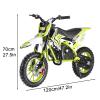 50cc Kids Dirt Bike, 50cc 2-Stroke Gas Powered Mini Dirt Bike for Kids Ages 8-14, Off-Road Motorcycle with 10" Wheels & Shock Absorption, 25 MPH Max Speed, Hoverheart Dirt Bike for Beginers (Green) view 2