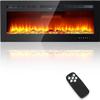 50 Inch Electric Fireplace Heater, Recessed & Wall Mounted, Multicolor Flame, Adjustable Color & Speed, Low Noise, WiFi & Remote Control, 750-1500W, Modern Fireplace for Living Room Bedroom view 1