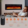 50 Inch Electric Fireplace Heater, Recessed & Wall Mounted, Multicolor Flame, Adjustable Color & Speed, Low Noise, WiFi & Remote Control, 750-1500W, Modern Fireplace for Living Room Bedroom view 4