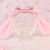Adult Kids Cute Cartoon Ears Shaped Headband Plush Hair Hoop Makeup Photoshoot Christmas Party Headpieces Cosplay Headbands For Women Ear Shape Halloween Animals Ears Color Matching view 4