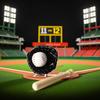 1 Set Miniature Baseball Set, 1/12 Scale, Bat Glove and Ball Baseball Cake Decorations, Baseball Bat and Ball Set Miniature Sports Doll House Accessories for Dollhouse Desktop Decor Photography Props view 2