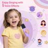 MJI Kiddos Kids Karaoke Machine with 2 Wireless Microphones, Bluetooth Speaker with Voice Changer & LED Lights, Portable Singing Toy Gift for Boys & Girls Ages 312 view 3