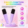 MJI Kiddos Kids Karaoke Machine with 2 Wireless Microphones, Bluetooth Speaker with Voice Changer & LED Lights, Portable Singing Toy Gift for Boys & Girls Ages 312 view 4