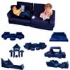Schooled Kids Soft Play Couch (14pcs) - Children's Furntiture, Modular Kids Play Couch - Sensory Room Must Have Gifts for Toddlers - Climbing Pillow Fort view 1