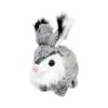Luwecf Rabbit Interactive Electronic Pet Bunny Toy,Cute Realistic Walking Wiggle Ears for Kids Girls and Boys Gifts, Dark Gray view 1