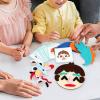 KiBcsLic Kids Social Emotional Learning Busy Board Funny Expression Changing Felt Face Toy Educational Toy for Children view 2