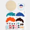 KiBcsLic Kids Social Emotional Learning Busy Board Funny Expression Changing Felt Face Toy Educational Toy for Children view 3