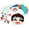 KiBcsLic Kids Social Emotional Learning Busy Board Funny Expression Changing Felt Face Toy Educational Toy for Children view 4