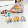 JCRBILW Wooden Pull Toy, Early Learning Toy, Creative and Educationally for, Children, Boys and Girls Aged 1, 2, 3, and 4, Sea view 2