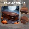 Simhoa Dollhouse Miniature Casket Wood Casket 1/12 Scale Furniture Model DIY Accessory Ornament Brown Dollhouse Furniture view 4
