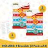 Unique Pokemon Party Bracelets | 8 Count | Fun Birthday Party Favors and Decorations | Officially Licensed | includes Checklist view 2