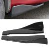 2Pcs Side Skirt Rocker Splitters Lip Winglet Wing, Carbon Car Kit, 189in. ABS Side Splitter Extension with Screws, for Enhanced Aerodynamics and Sporty Look view 3
